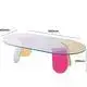  small Acrylic oval shaped Side Coffee Table 