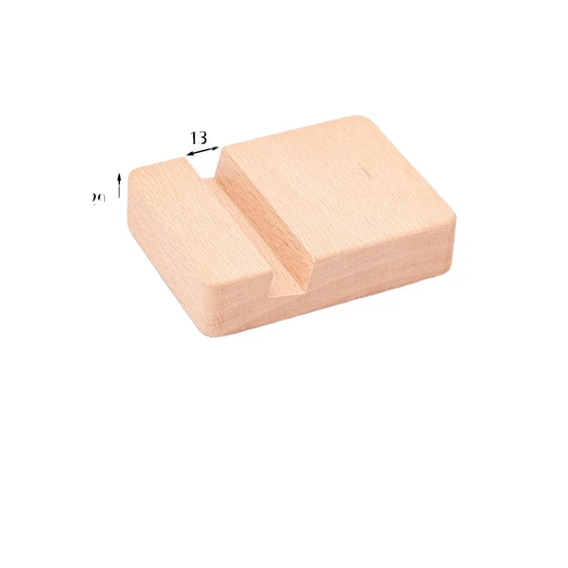 Stand - Natural Wood - Works with iPad, Surface etc. - Cookbook Book E-Readers Smartphones - Kitchen Table Top - Wire Organizer