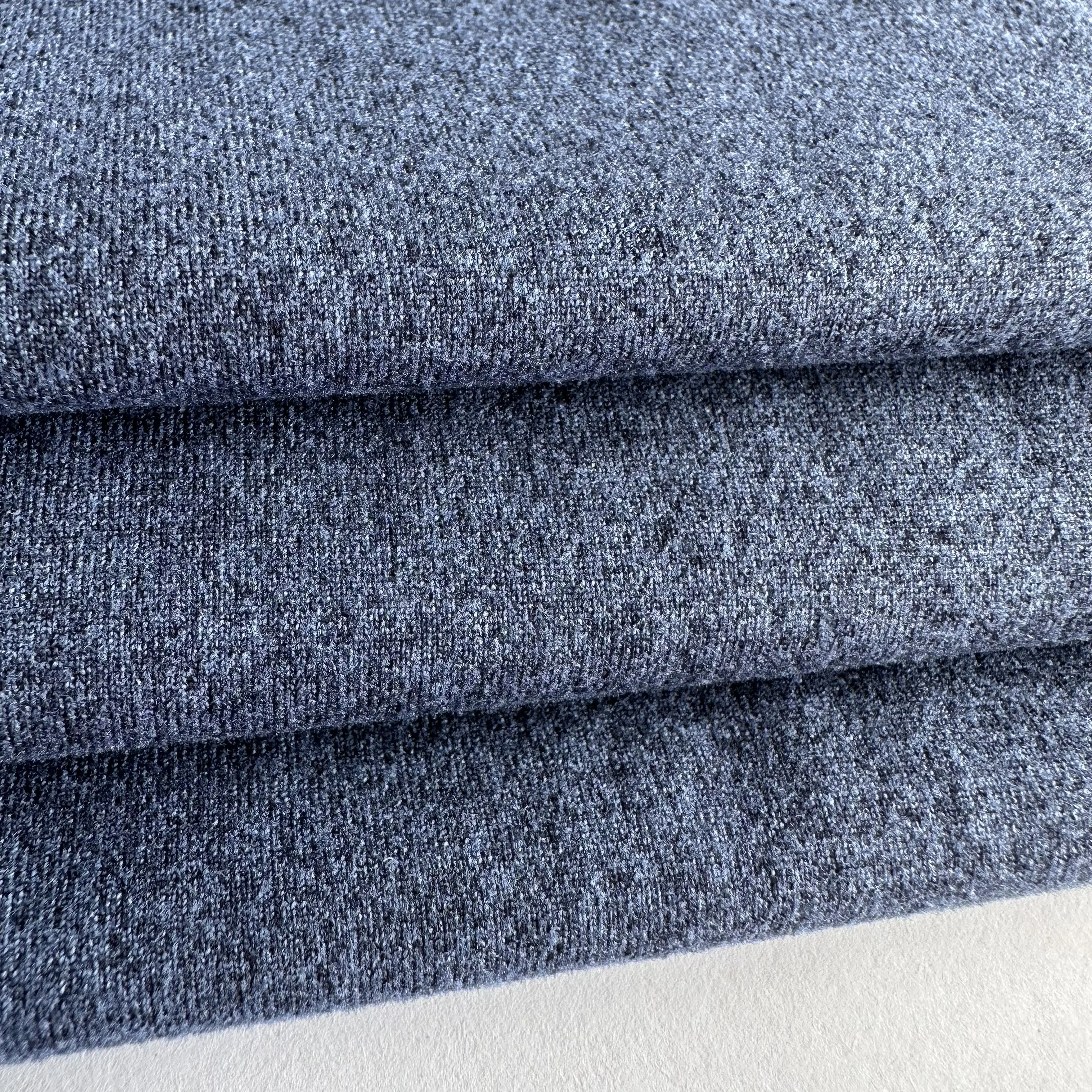 Textiles 4 way stretch fabric 90%polyester 10%spandex knit double peached cation milk silk fabric for yoga T-shirt