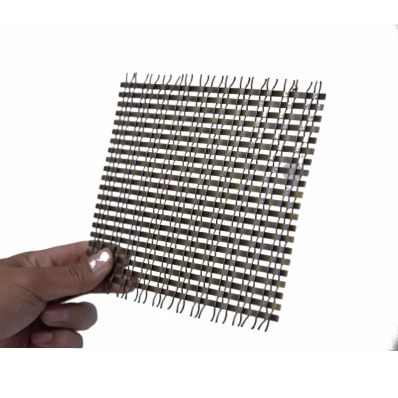 Designer Decorative Antique Brass Plated Wire Mesh Sheets for Cabinets Door/Brass Flat Single Crimp Decorative Wire Mesh Grilles