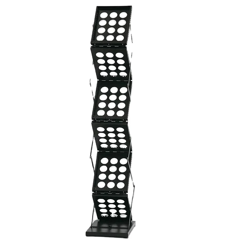 Double side iron brochure holder black brochure stand magazine rack
