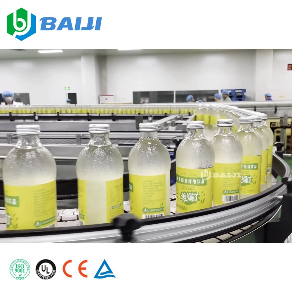 Full automatic glass bottle concentrate fruit juice bottling filling machine production line
