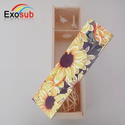 Bulk wooden wine boxes gift with MDF board insert on the top