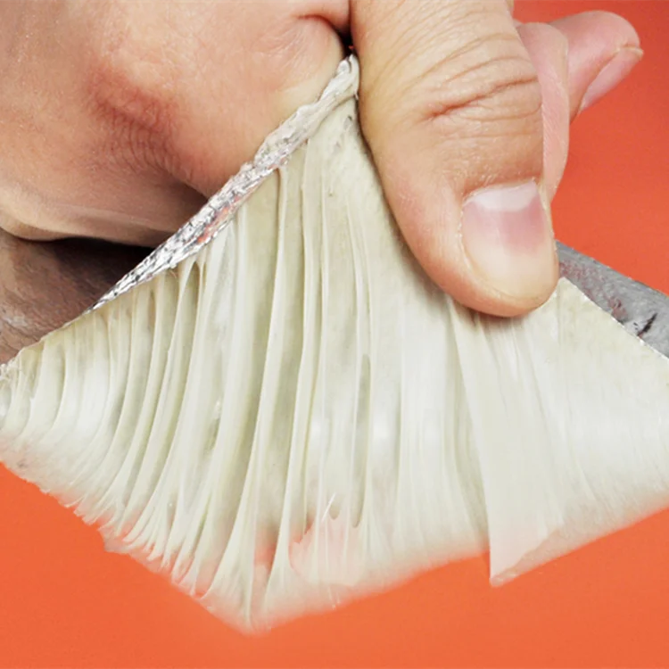 Ultra low price full size 50mmx5m aluminum foil butyl waterproof tape for repair aluminium roof tape