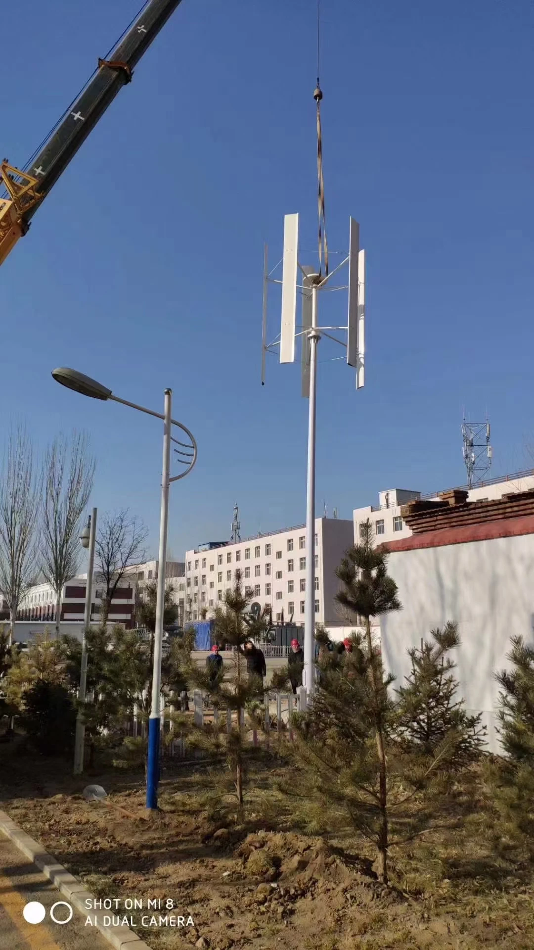 2KW Vertical Axis Wind Power Generation System 48V Alternative Energy Generator Small Wind Turbine