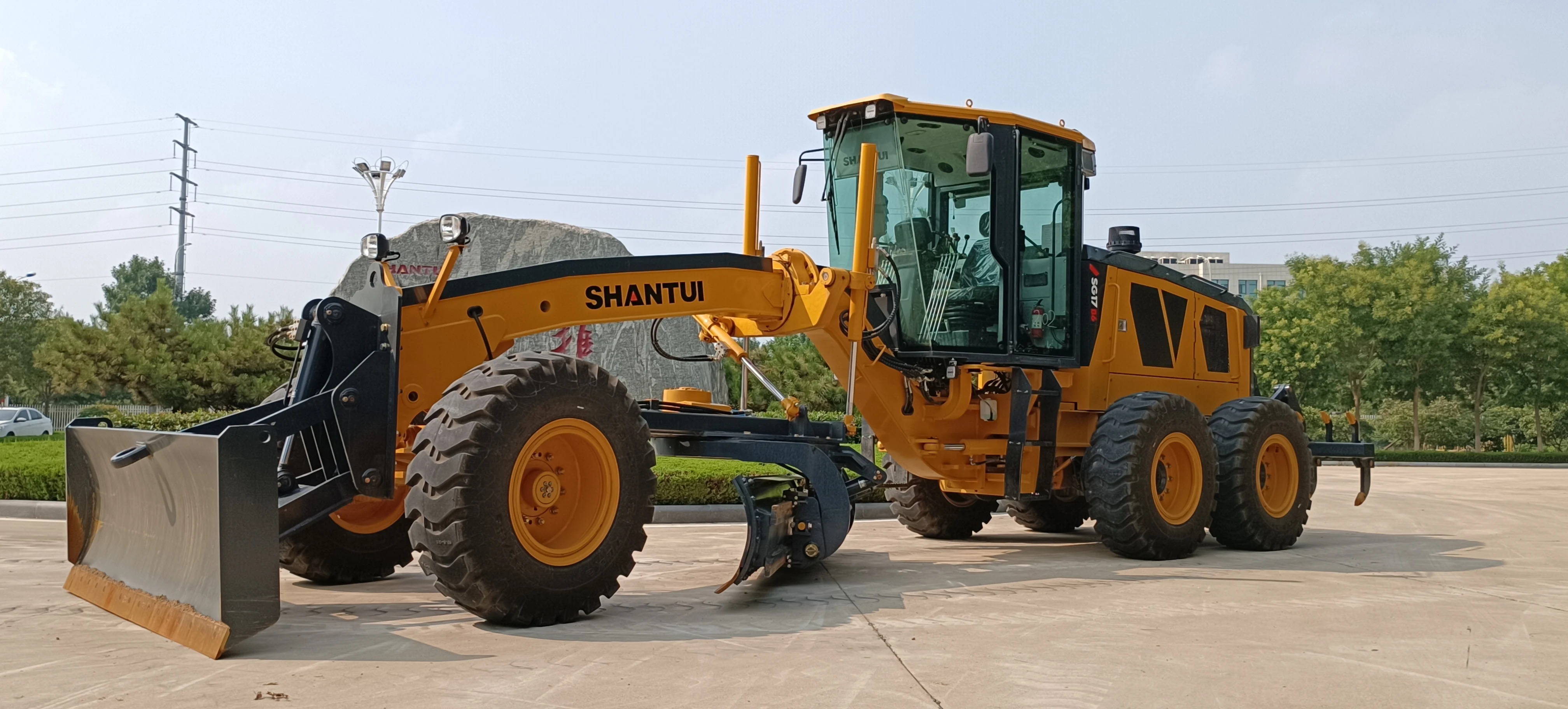China famous Brand SG17-B6 Motor Grader Machine with with Ripper and Blade for Sale