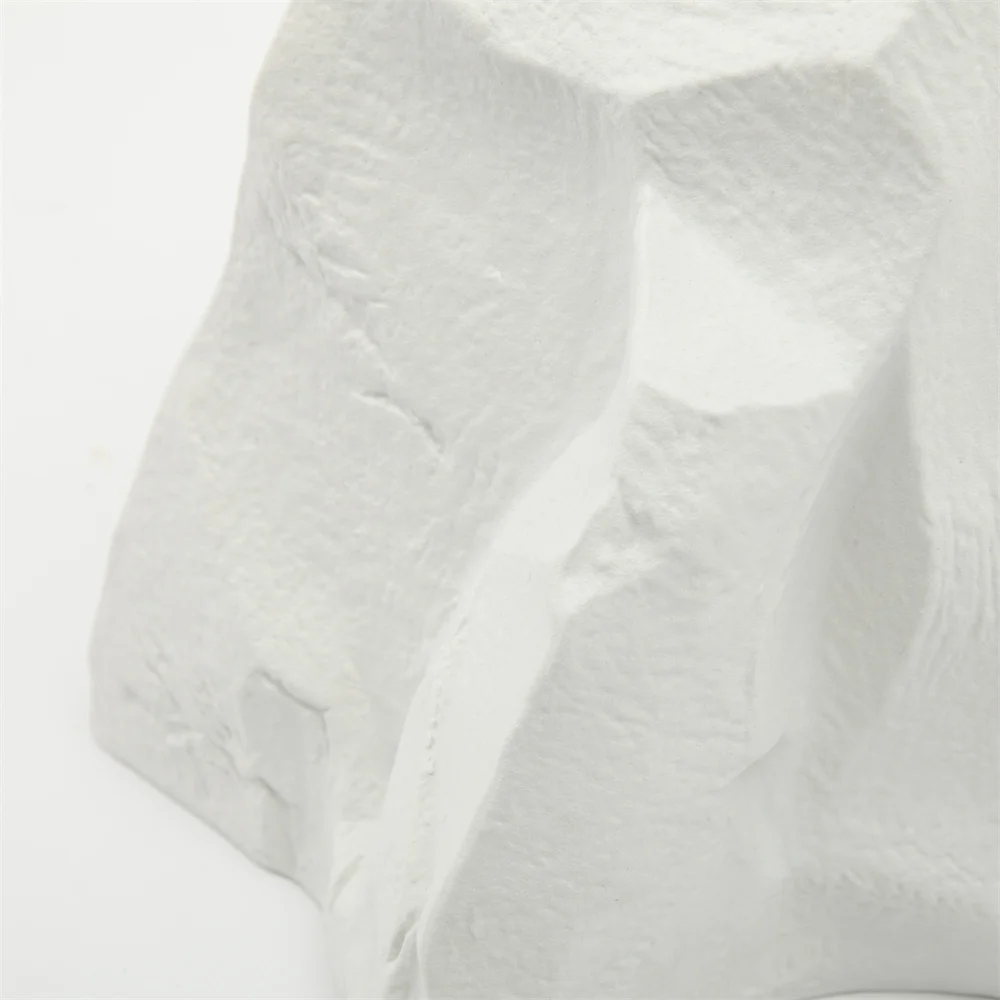 Nordic Morden Living Room Table Handmade Matte Triangle Stone Ceramic Accessories for Home Decor