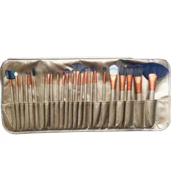 32 Piece Black Silver Luxury Wholesale Professional Wood Handle Private Label Foundation Cosmetic Makeup Brush Set Kit