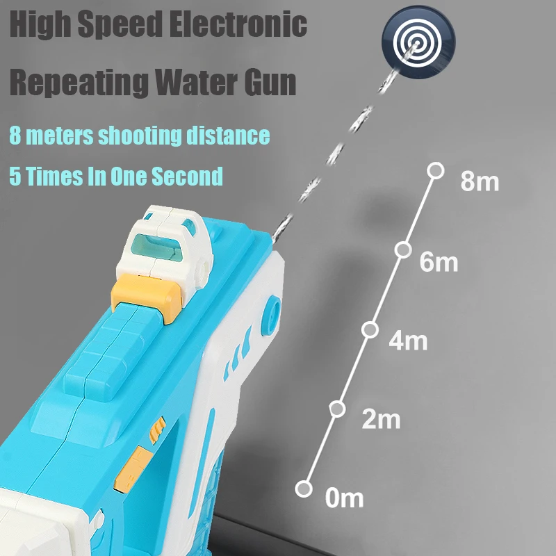 2022 Amazon Best Sell Small Cute Size Children UZI High Pressure High Speed Electronic Water Gun