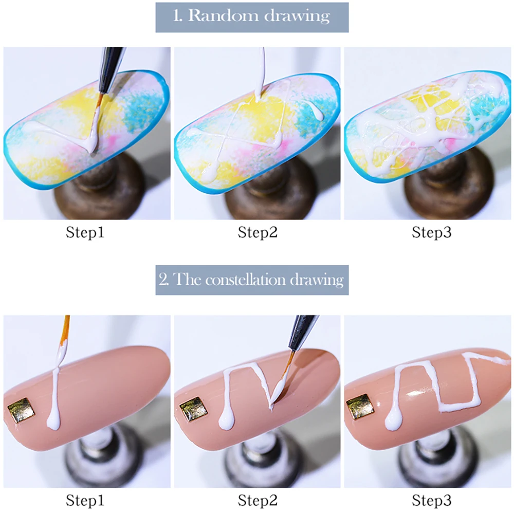 Hanyinails Wholesale 5ml Custom Private Label Cheap UV Gel Polish Paint Led Art Color Spider Nail Gel Set