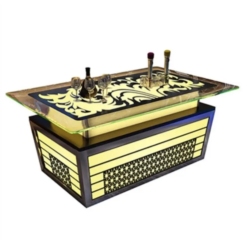 Cool Bar Furniture/ Nightclub/ KTV/ Night Club/Led Cube Table Wholesale Hookah Lounge Furniture BNCT215