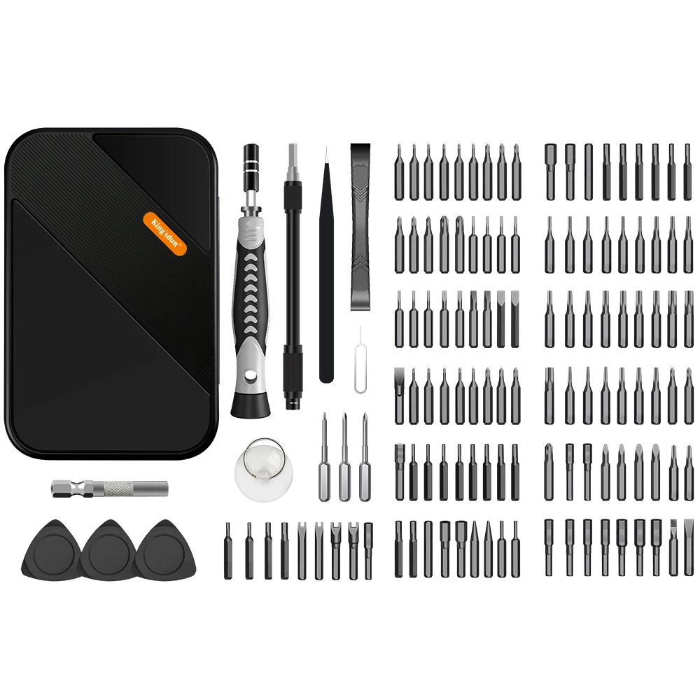 Kingsdun 130 In 1 Multifunction Screwdriver Set Star Head Screwdriver Set Portable Magnetic Screwdriver Bit Set