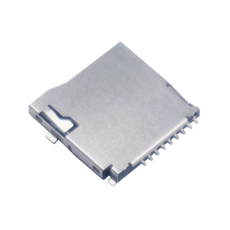 factory supplier 8 plus 1 pin SMT Push type Micro SD card holder connector