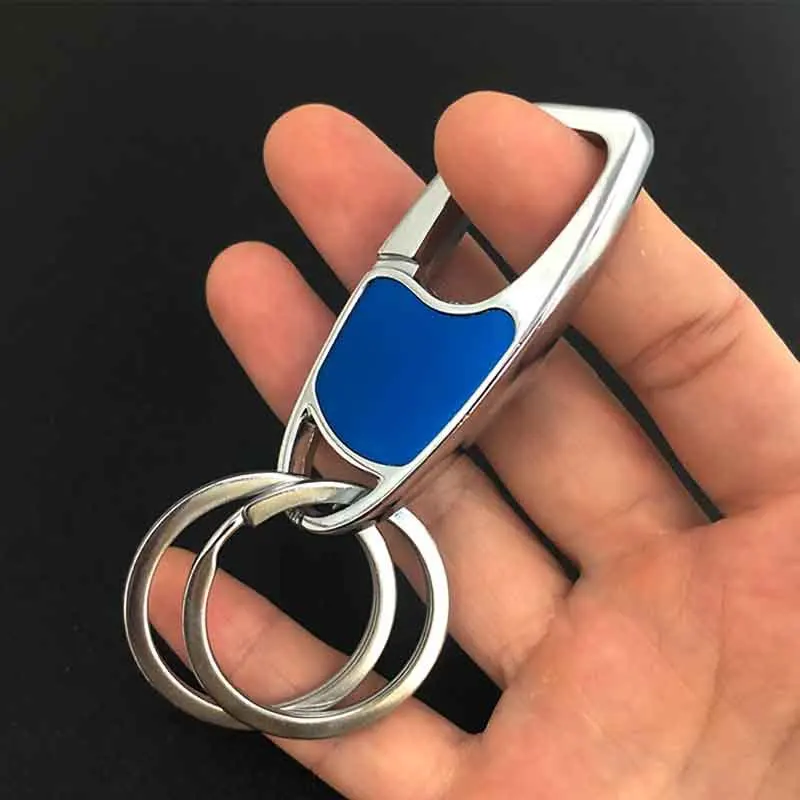 Custom Metal Car Keychain Pendant Zinc Alloy Fixed Gift Advertising Promotional Supplies Laser Engraved