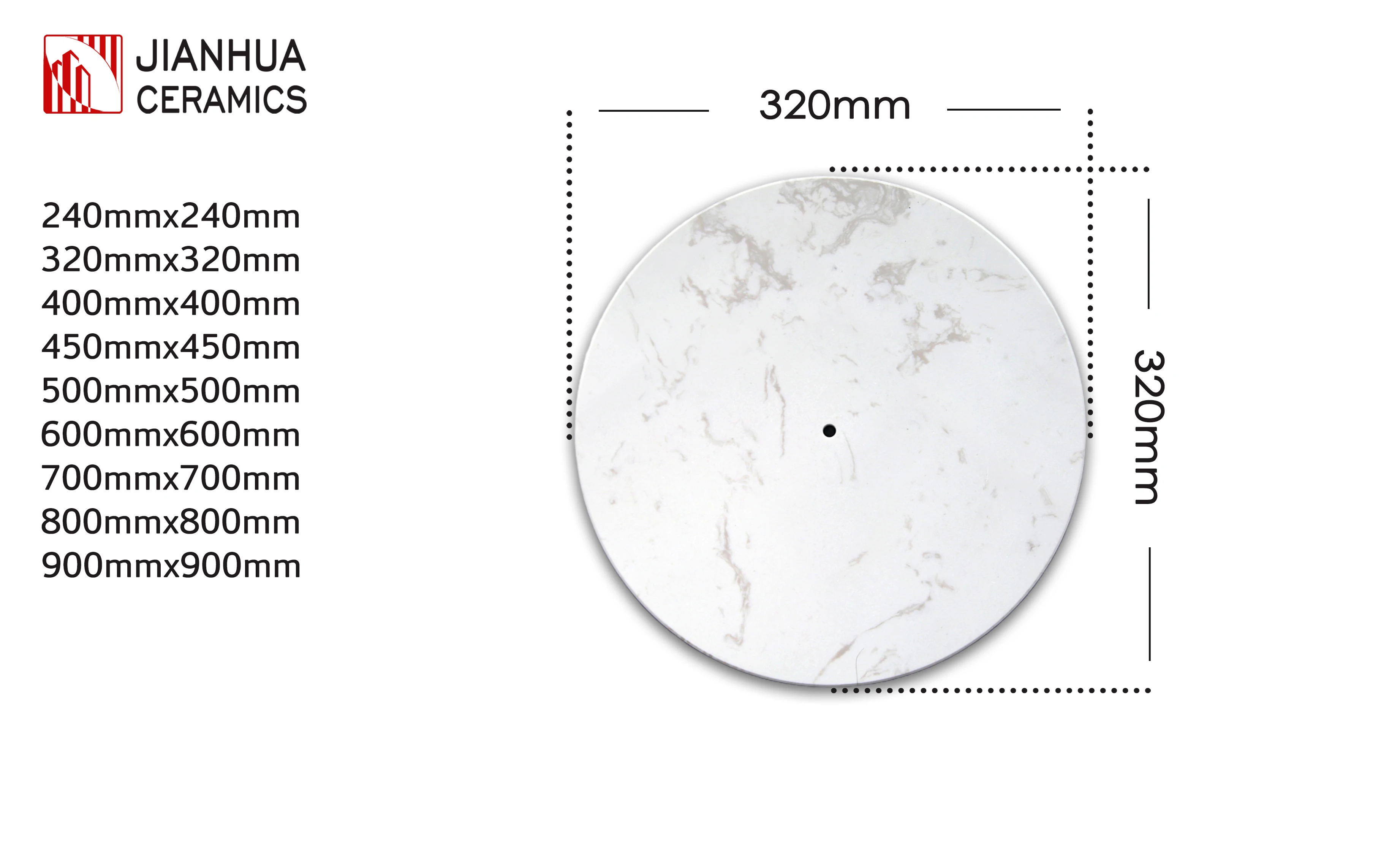 Sintered stone countertop living room coffee table in various sizes