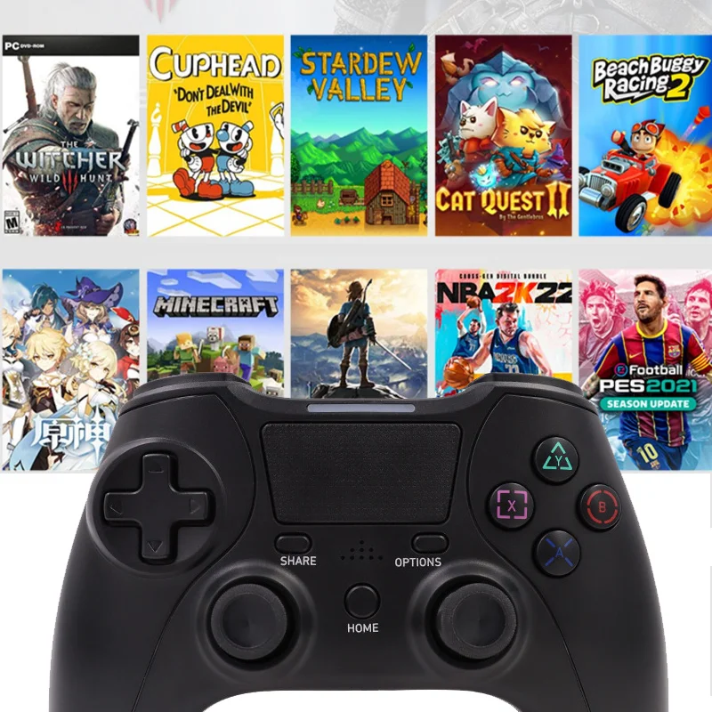 Gamepad For Tesla Model 3 ModelY XS Wireless Transparent Handle Shell Vibration Joystick For PC TV Video Game Illuminate Gamepad