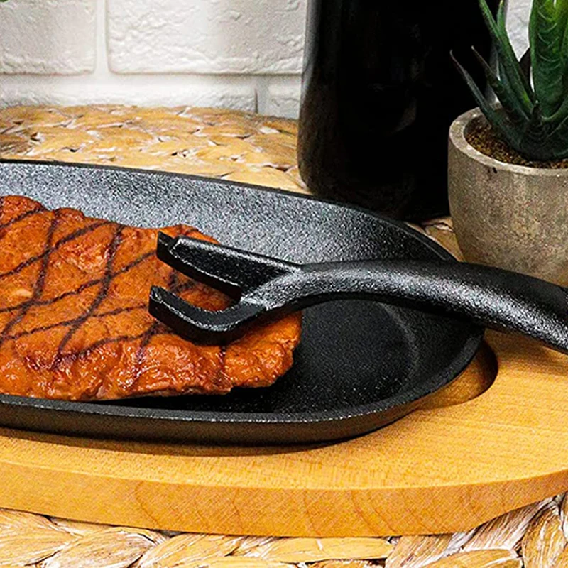 China manufacturer wholesale quality new style oval cast iron skillet price