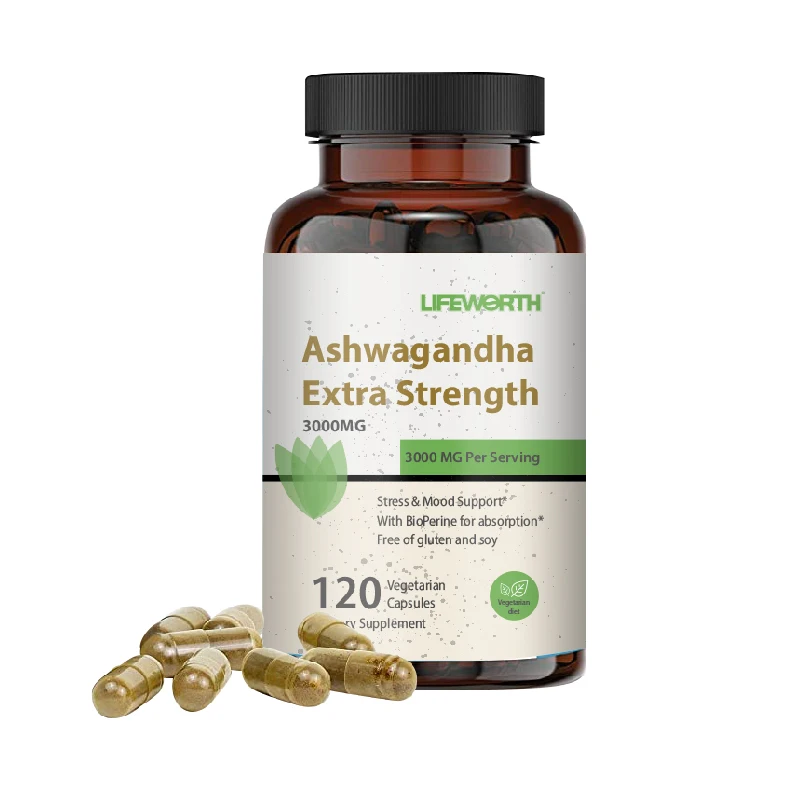 Lifeworth Immune Support Supplement tablets Organic Ashwagandha Root extract with Black Pepper tablets support hormonal balance