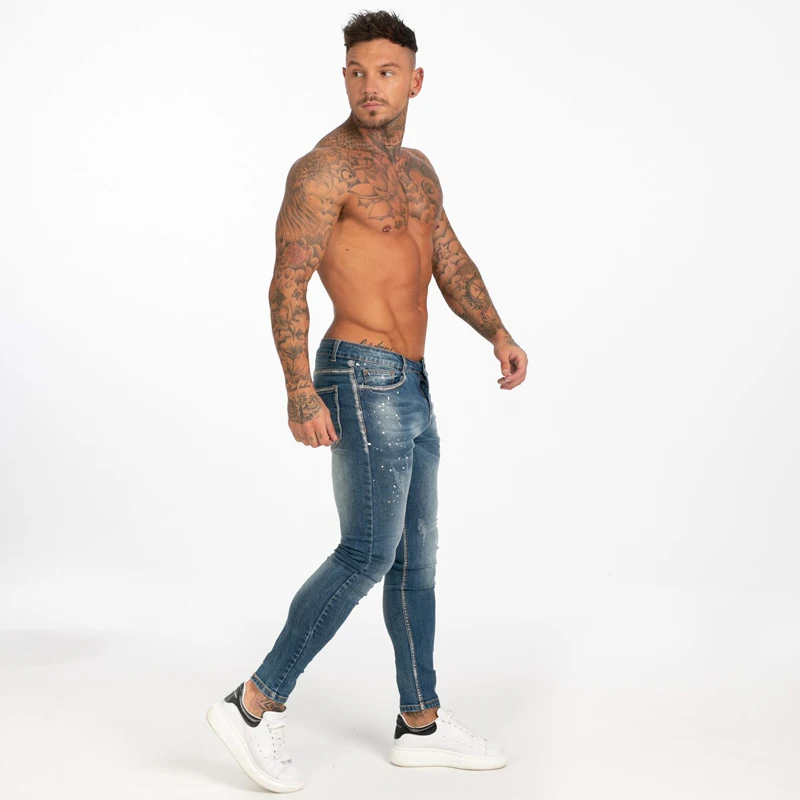 Custom Stretch New Design Denim Jean Pant Torn Jeans For Men