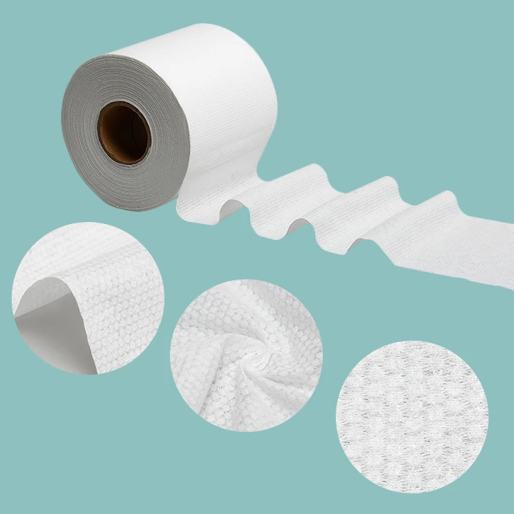 Custom 17/35/70/75 gsm 100% hemp/viscose/wood pulp/pla polylactic acid spunlace nonwoven fabric