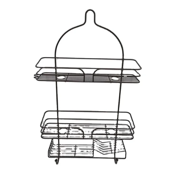 Factory Custom Household Metal Wire Powder Coating Shower Caddy For Bathroom