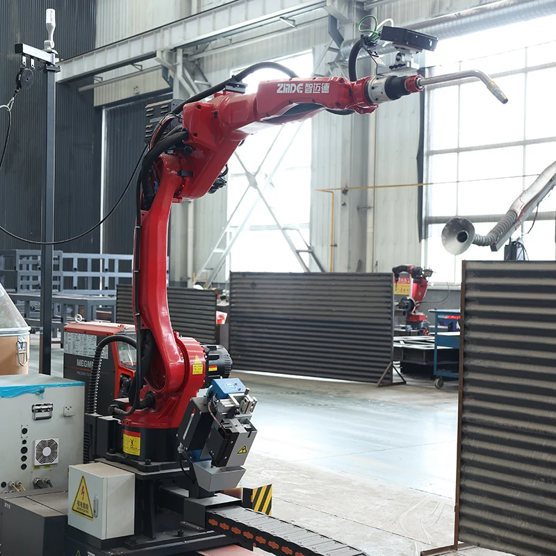 ZMDE Manufacturing H Beam Structural Steel Robotic Welding Rotary Robot Welding Station Steel Beam Welding Robot