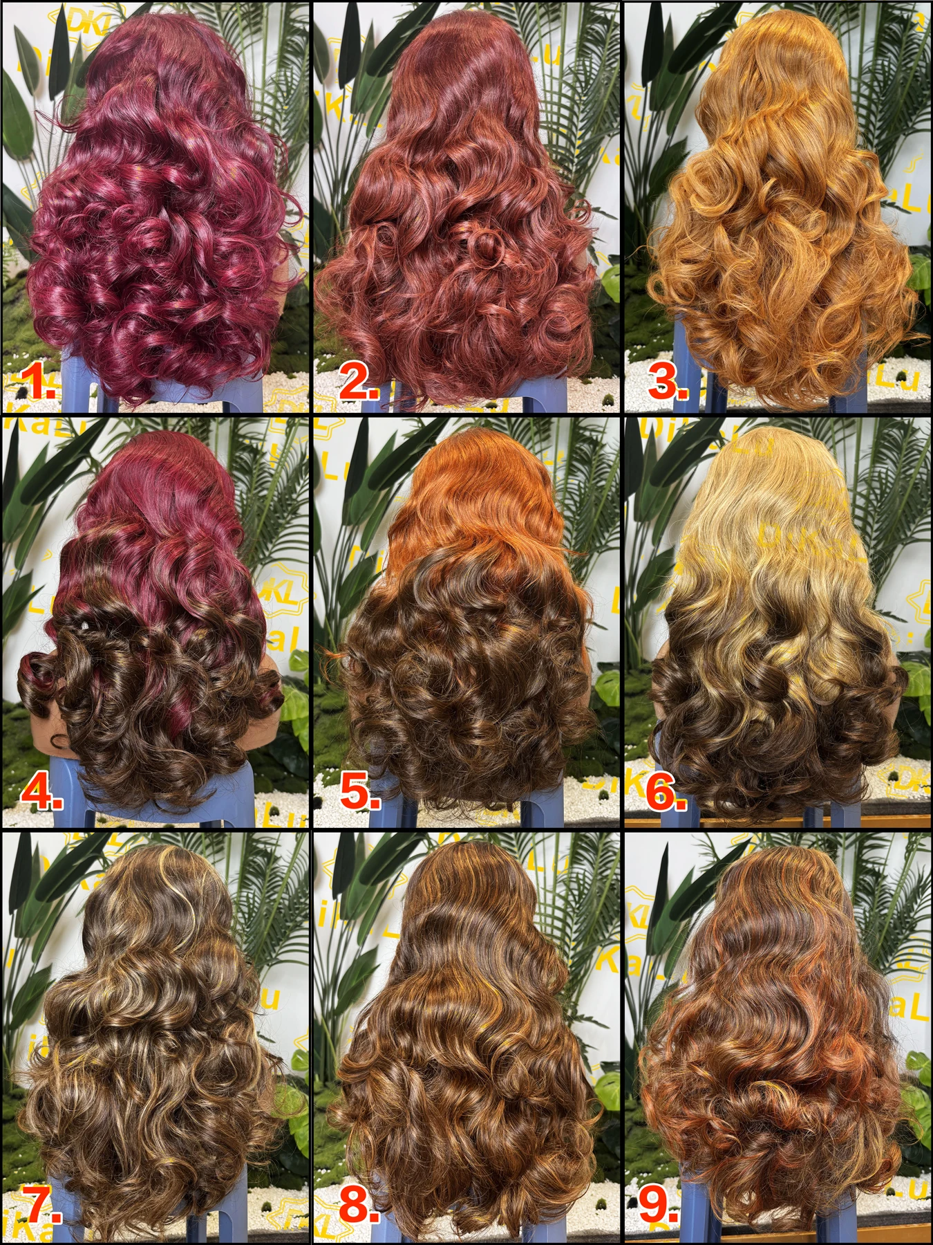 300% Rose Wavy Bouncy Highlight P4/30 Curly Human Hair Wig 13x4 Lace Frontal 16-24Inch Vietnamese Hair Wig With Baby Hair