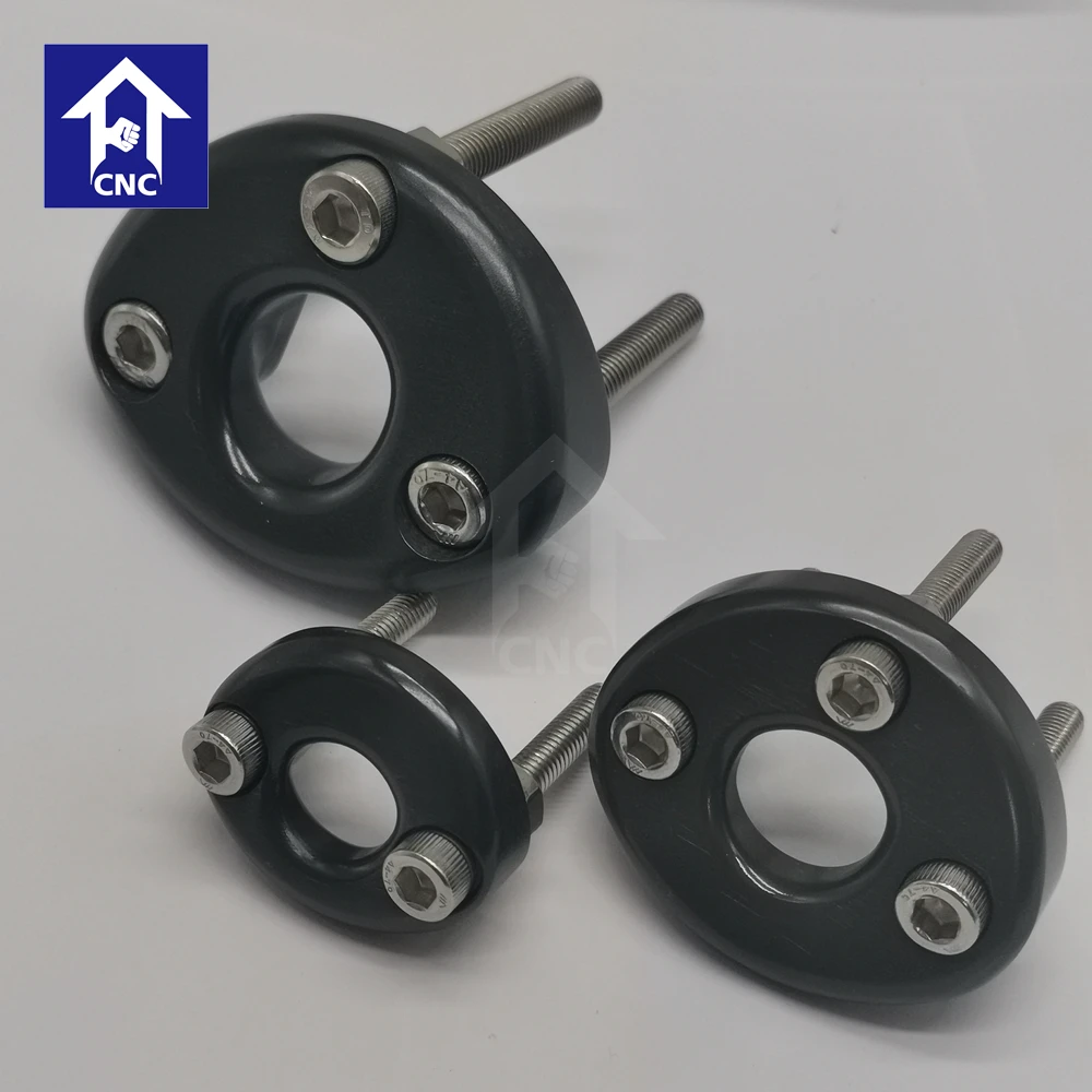Cnc machininig качественная гладкая 7508 твердая анодированная с покрытием из ПТФЭ алюминиевая Dyneema глаза для яхты парусника