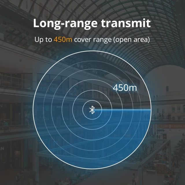 Feasycom Free SDK BT5.2 Dual-Mode IoT 450m Long Range IP40 OTA USB Bluetooth Programmable Beacon for Advertising