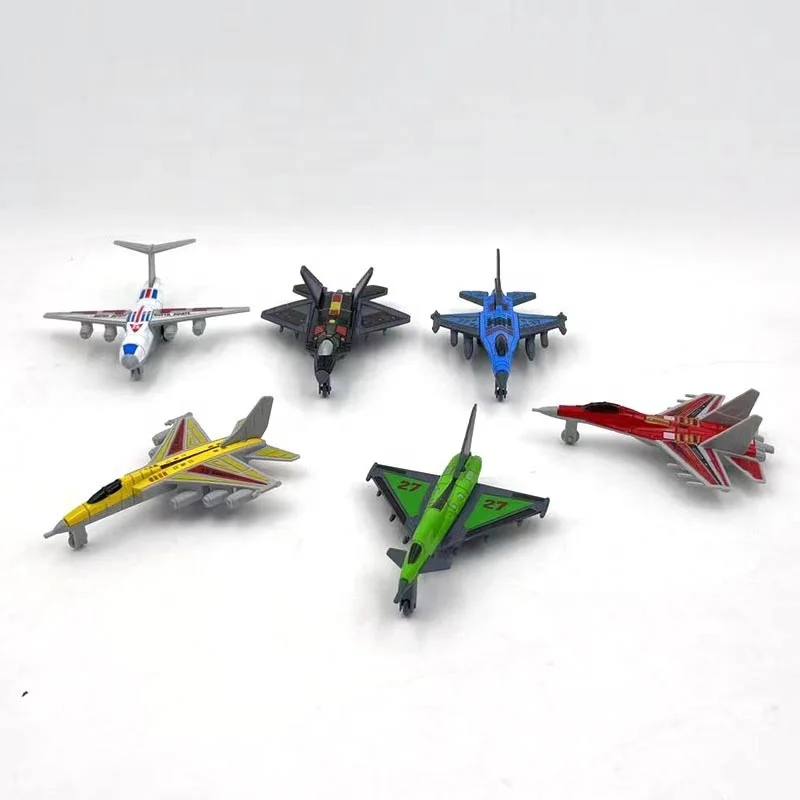 simulation die cast pull back aircraft toy alloy airplanes model set diecast plane for collection