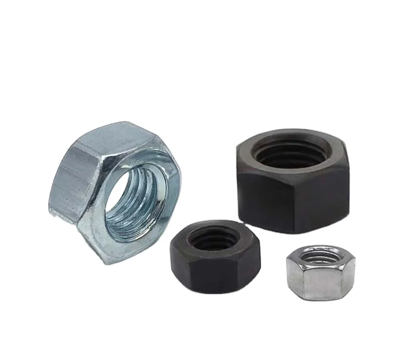 DIN934 Carbon Steel China Manufacture Galvanized Metric Hexagon Nut