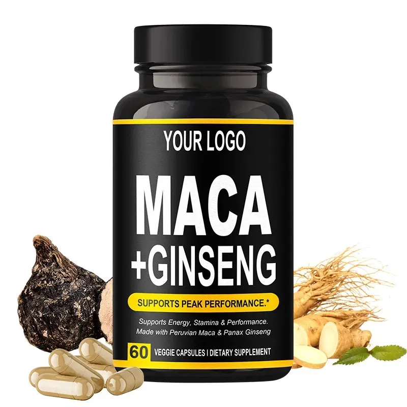 Customized Ginseng Maca Root Extract Capsules Male Power Supplement Capsules Maca Health Supplement