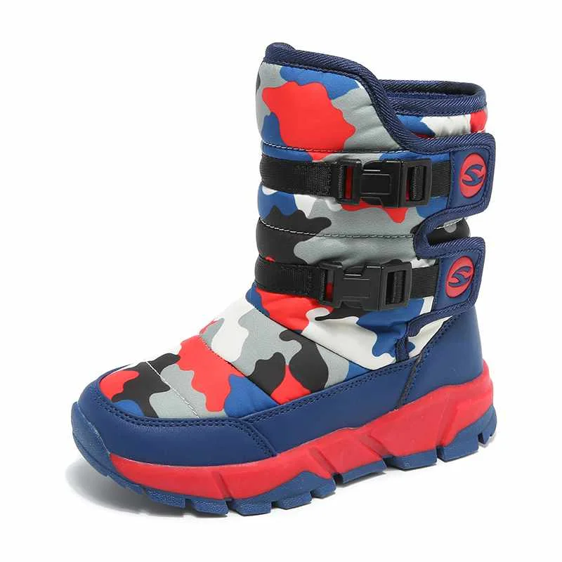 
HOBIBEAR New Children Waterproof Snow Boot Shoes Kids Children Shoes Winter Warm Ankle Winter Boots 