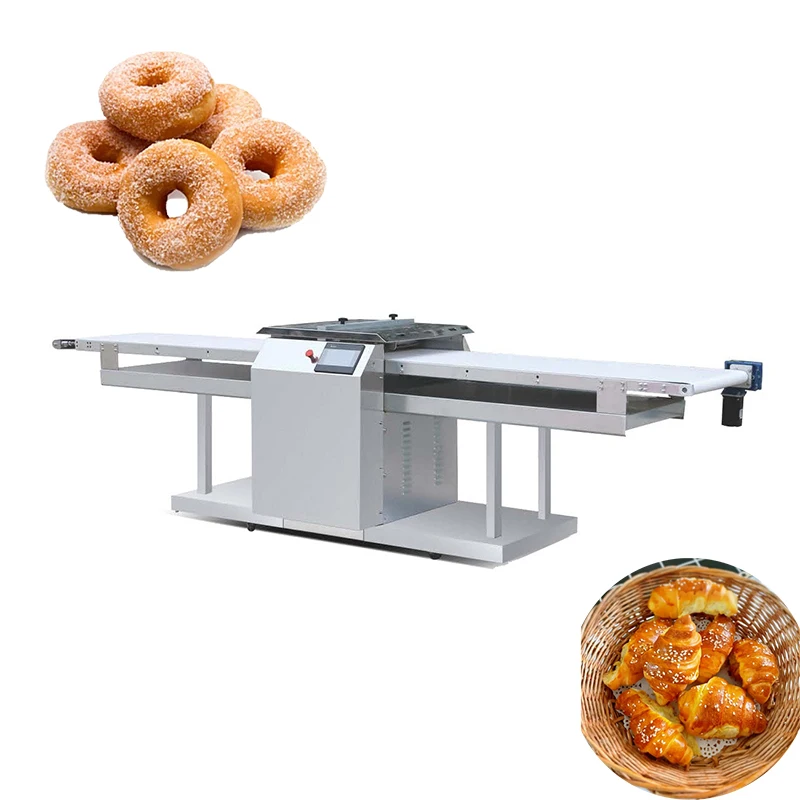 Commercial Continuous Croissant Dough Forming Cutter Plc Danish Puff Pastry Donut