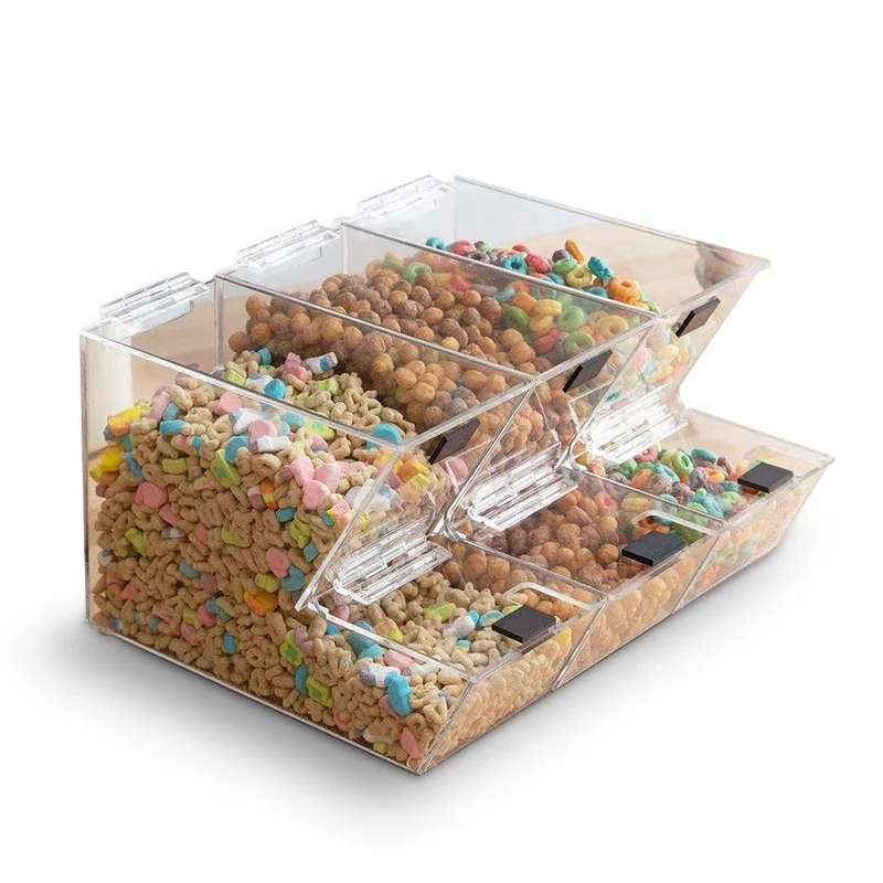 Hight Quality Clear Acrylic Stackable Candy Topping Dispensers