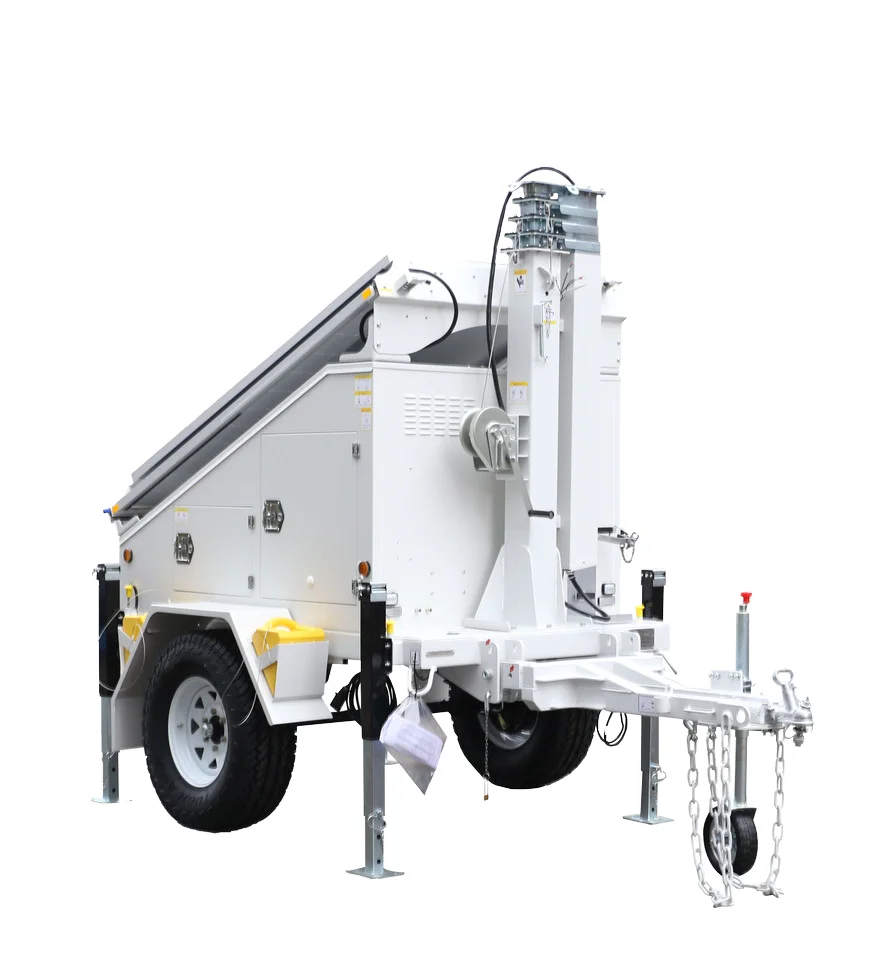 Hybrid 3KW Solar Power Generator Green Energy Trailer System Monocrystalline Solar Panel Trailer for sale