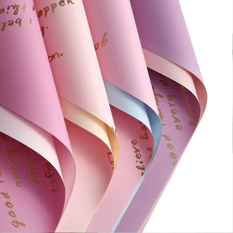 Printed Flowers Wrapping Paper  Materials Gift Box Packaging Paper 20sheets/bag flower packing Paper