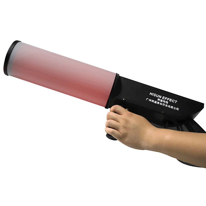 The most popular handheld CO2 gun with LED passes through a high-pressure liquid CO2 generating column