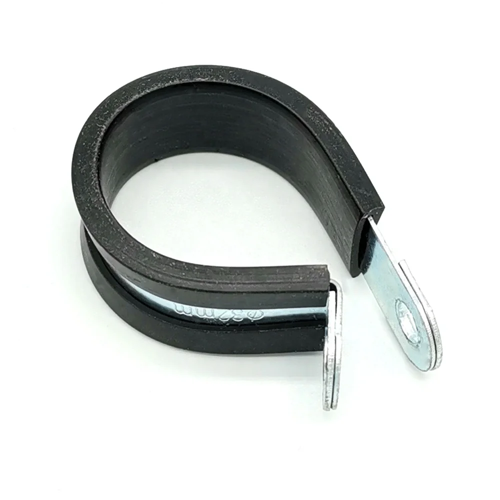 W6 Rubber Cushion R Clamp 20mm Reinforced P Hose Clamps Flexible P Pipe Clamps