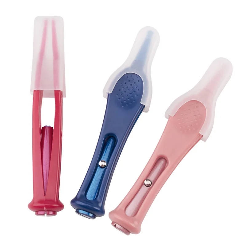 Pink color Tweezer for baby Booger cleaner for baby nose for ear children product with light