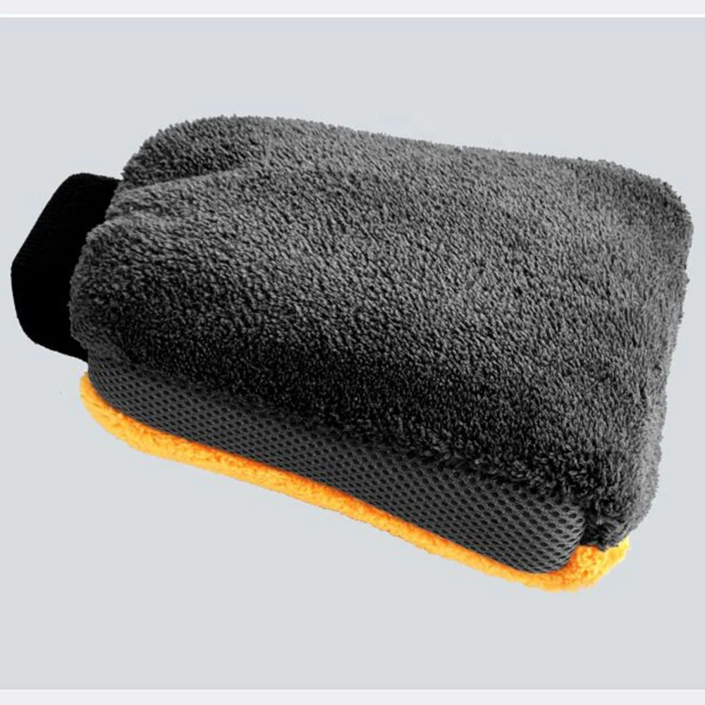 Car Wash Gloves Coral fleece Microfiber Washing Mitt Ultra Soft Thick Double-side Home Cleaning Tool Car Wash Accessories