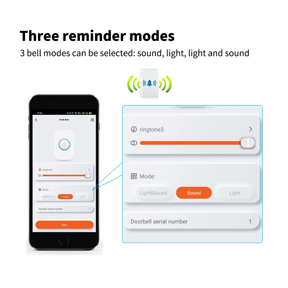 2021 Tuya Smart Doorbell EU US UK Plug IP44 Waterproof Door bell Chimes No battery Required Smart life Outdoor Wireless Doorbell