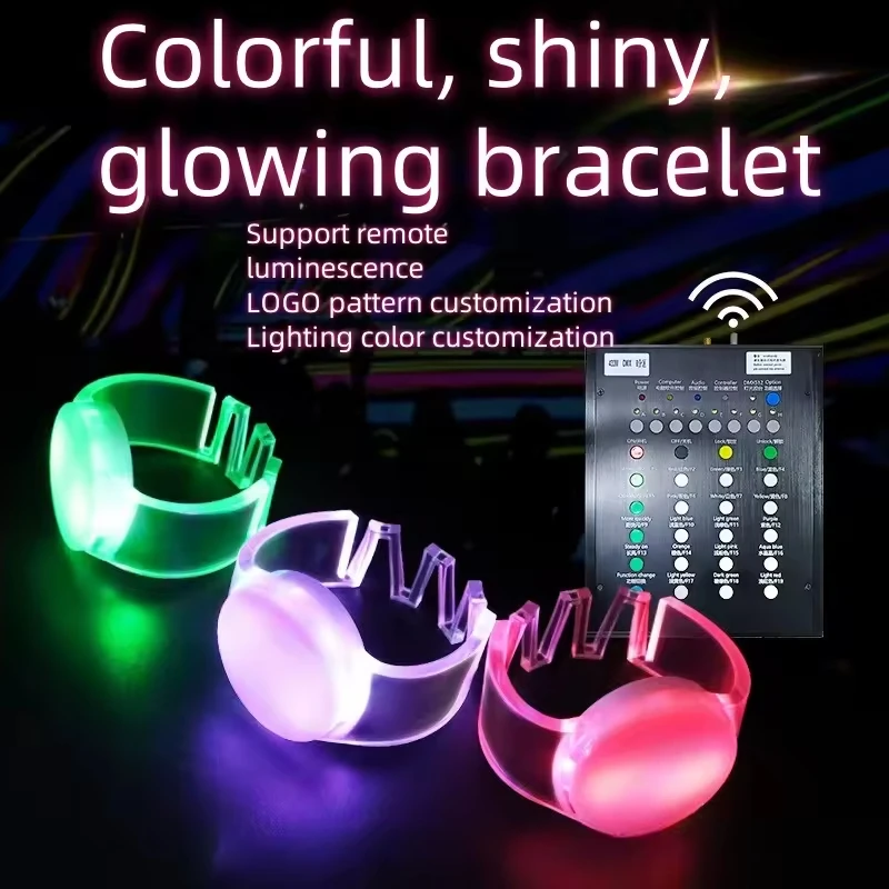 Remote control light bracelet 15 color concert DMX433 light bracelet national tour music festival props