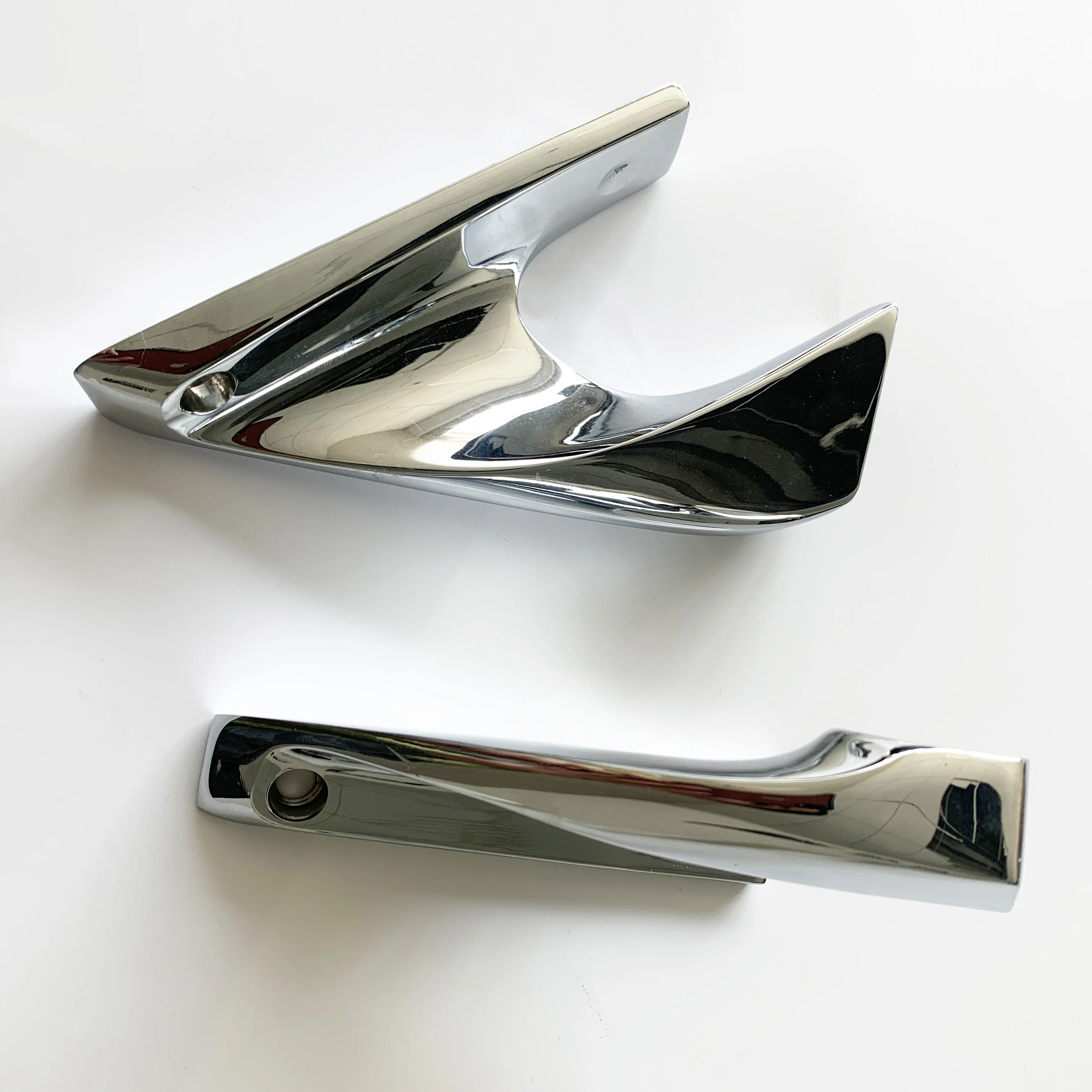 Customize high level chrome surface shiny Plastic Logo Chrome Plating Electroplating abs plastic part