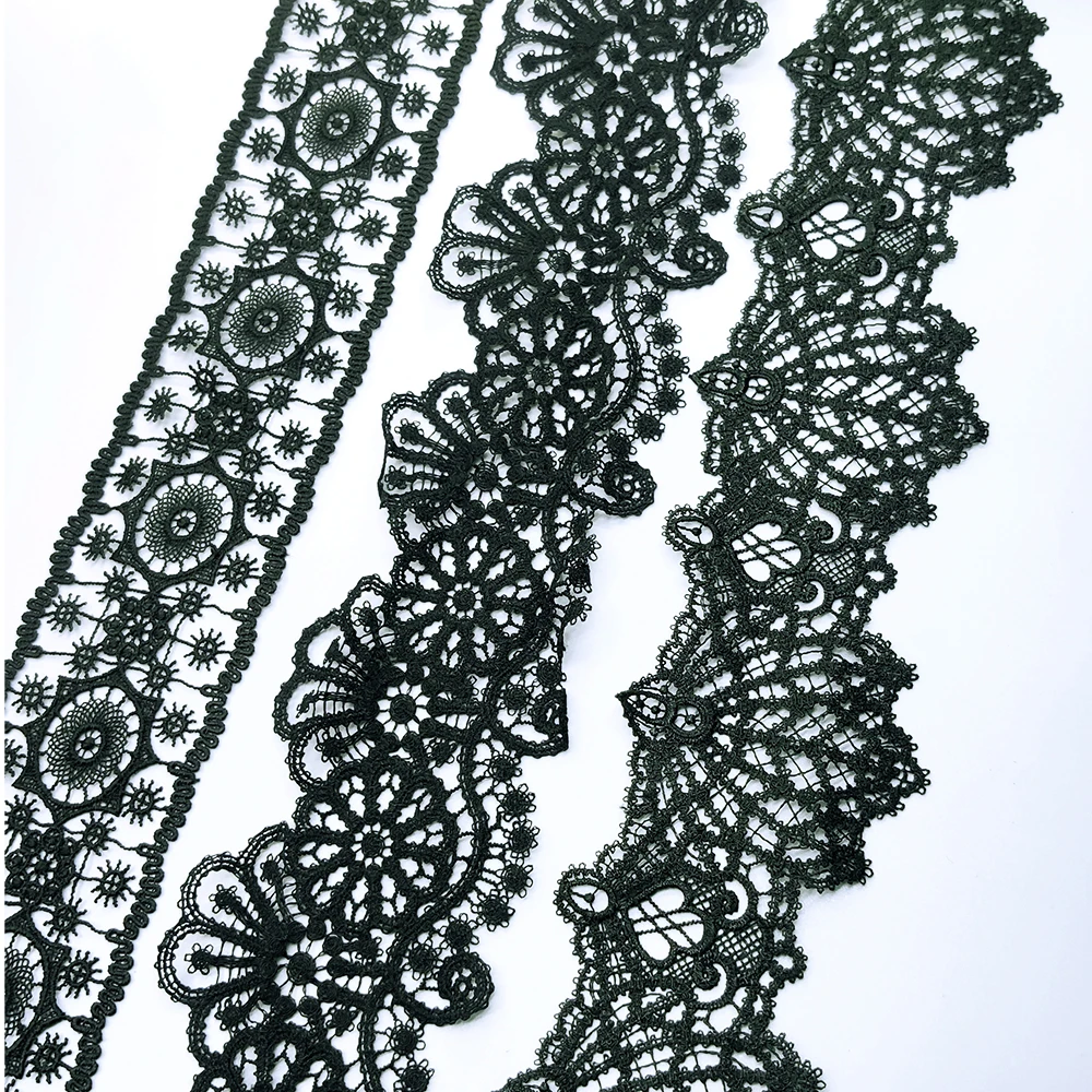 Black lace trim for Gothic lace choker lace ornaments project