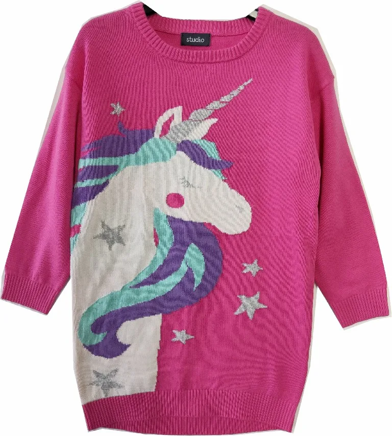 
Sale 100%cotton Fine Gauge Oversized Sweaters For Girls Jacquard Girls Oversized Sweaters For Girls Kids Sweater 