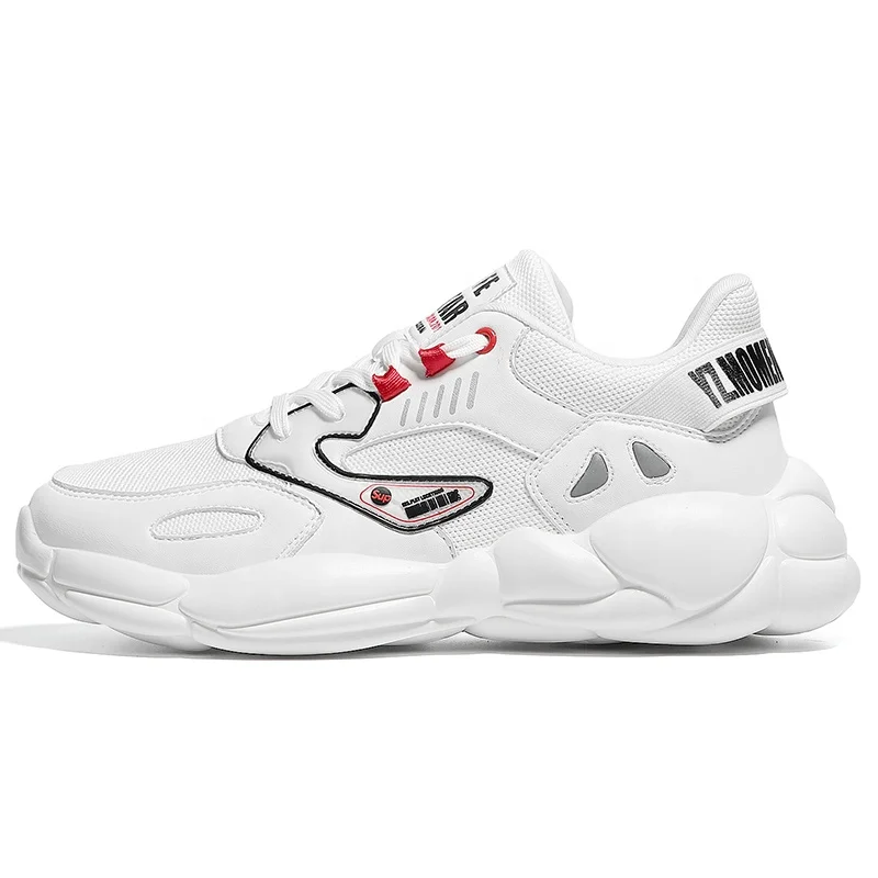 Mensneaker Soft Air Спортивная папа спортивная обувь из сетчатого материала PU искусственной кожи модные мужские кроссовки для