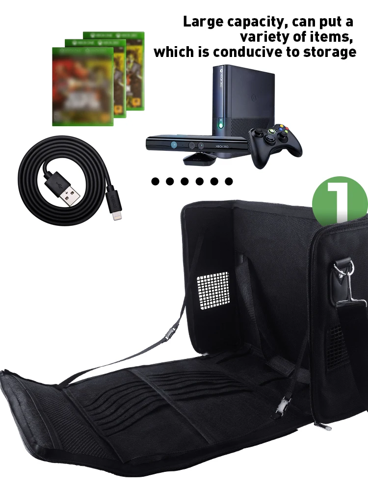 Дорожный Чехол DATA FROG для хранения Xbox 360 водонепроницаемая сумка переноски защитная Наплечная Сумка игровой консоли