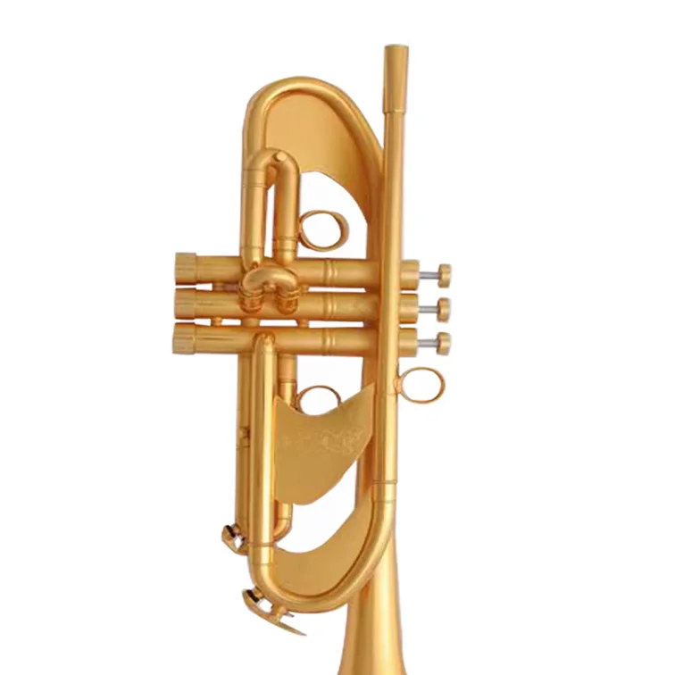 Factory directly selling Bb tuning gold plated heavy model trumpet