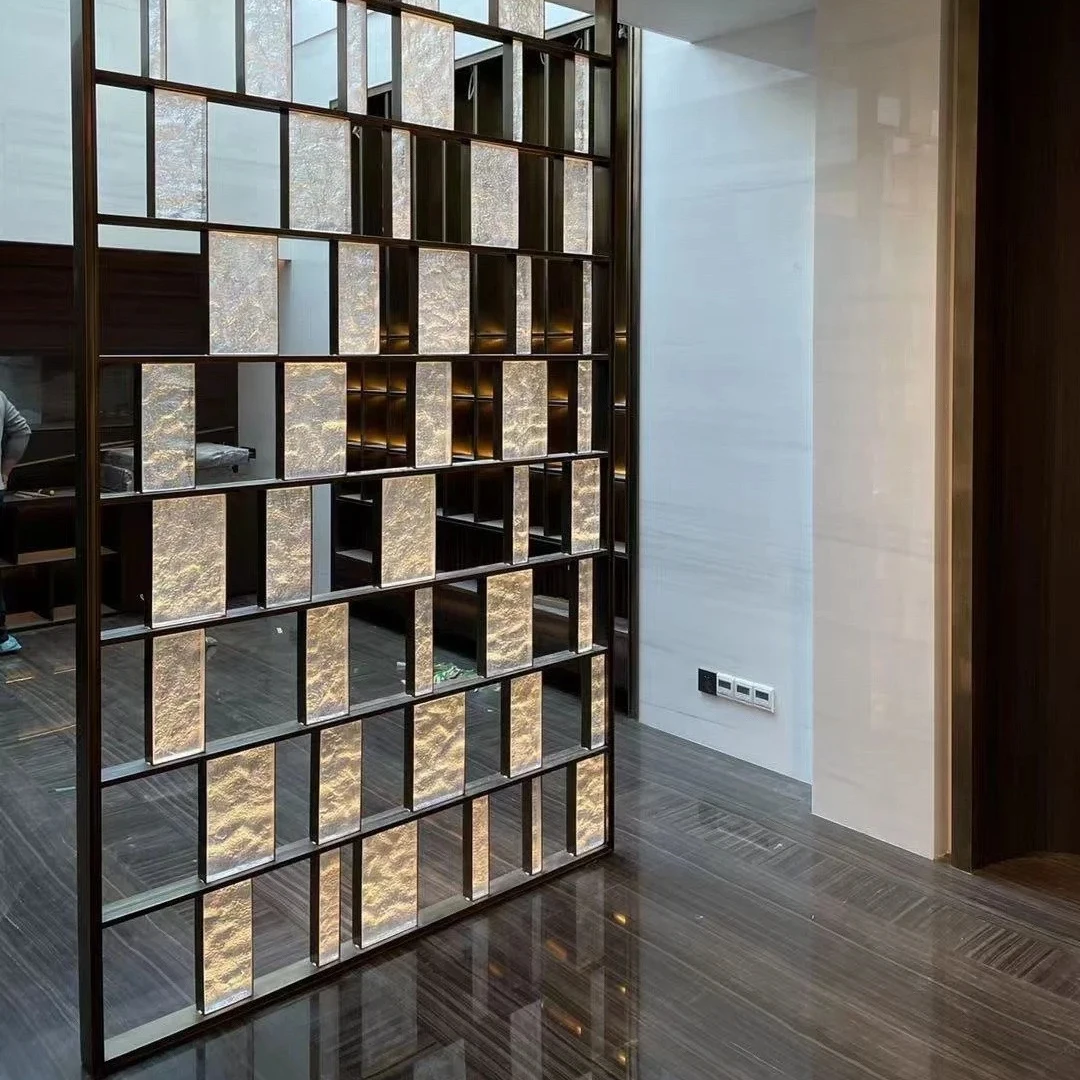 Fashion Furniture Living Room Wall Divider Stainless Steel Dining Room Divider